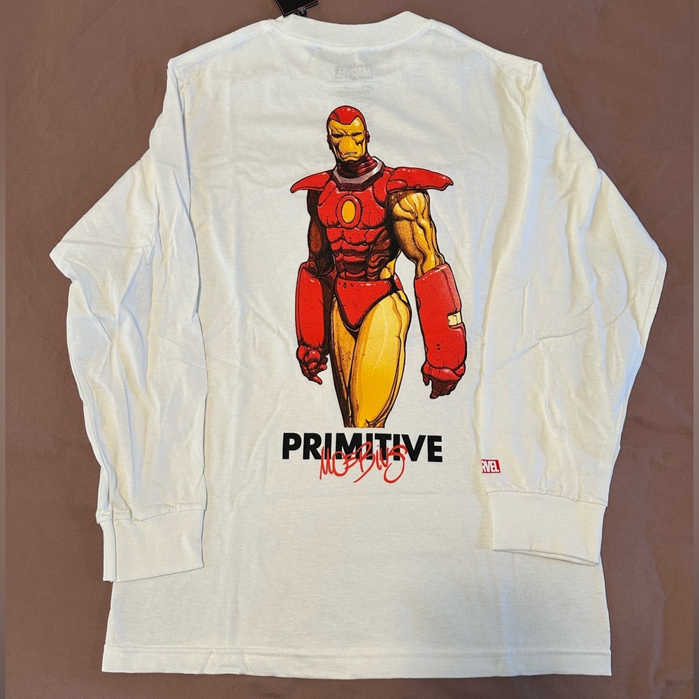 Marvel by Primitive Iron Man Graphic Long Sleeve Shirt